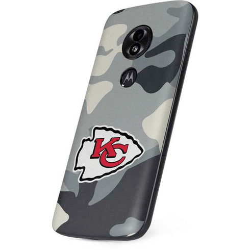 NFL Kansas City Chiefs Camo Moto E5 Play Skin